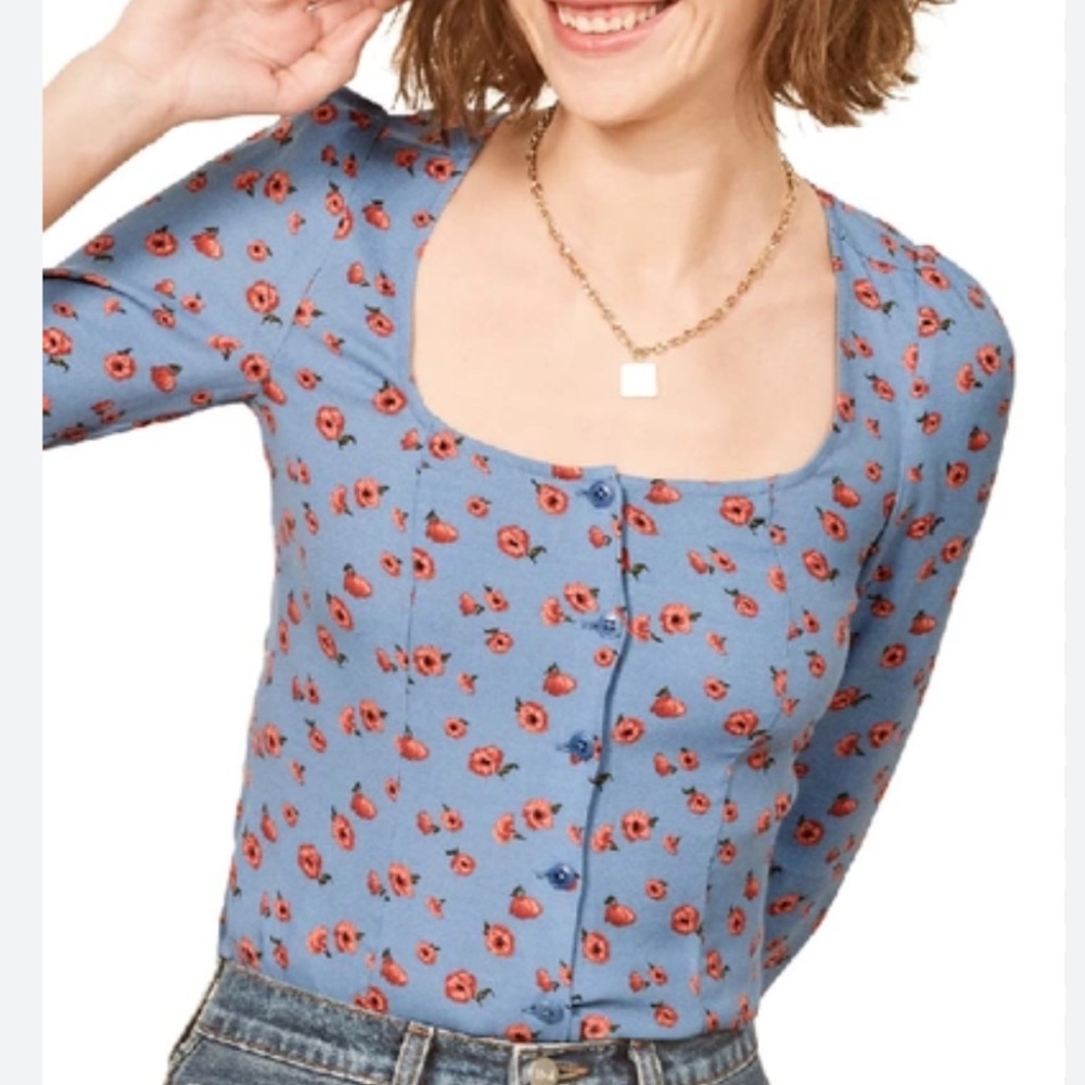 Reformation Jorja Square neck top